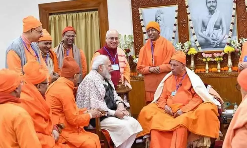 PM Modi Pays Heartfelt Tribute to Swami Ramakrishna Paramahansa on Birth Anniversary