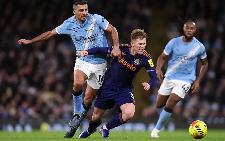 Man City Edges Newcastle 2-1: Nico O’Reilly Brace Cuts Arsenal’s Lead to Two Points in Title Thriller