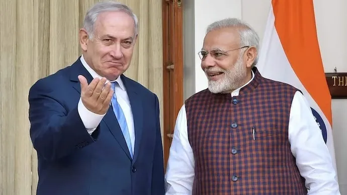 Prime Minister Narendra Modi addressing Israel’s Knesset during official visit highlighting Hexagon Alliance and defence cooperation.