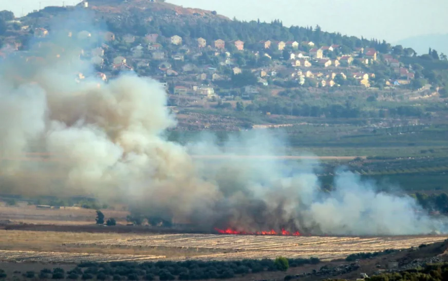 Hezbollah Fires Projectiles from Lebanon at Israel
