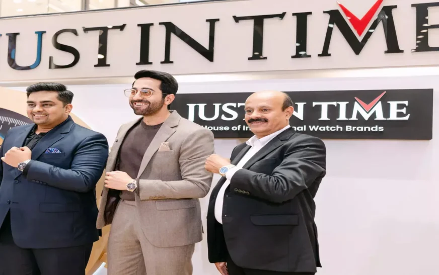 Ayushmann Khurrana Named Just In Time Watch Brand Ambassador with Delhi Flagship Launch​