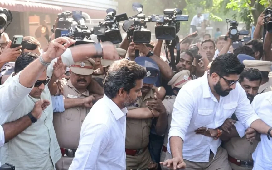 TVK Chief Vijay Casts Vote in Neelankarai During Tamil Nadu Assembly Elections