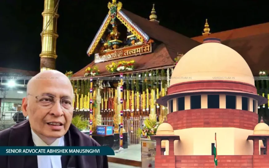 Sabarimala Temple Entry Case: TDB Argues Fertile Women’s Visits Clash with Deity’s Celibate Identity