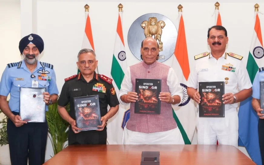 Defence Minister Rajnath Singh Releases Commemorative Book on Operation Sindoor