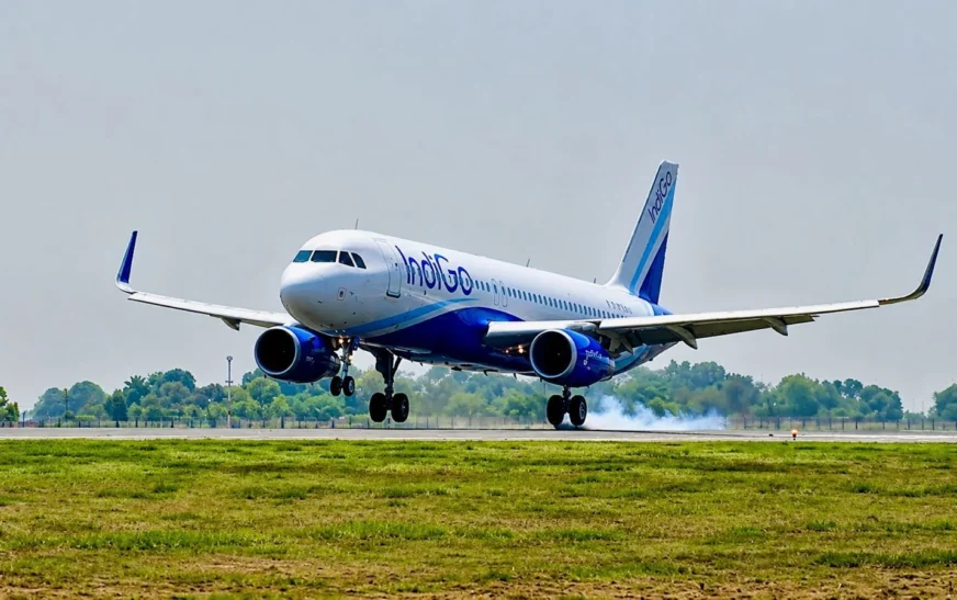 First IndiGo Flight Lands at Noida International Airport as Commercial Operations Begin at Jewar