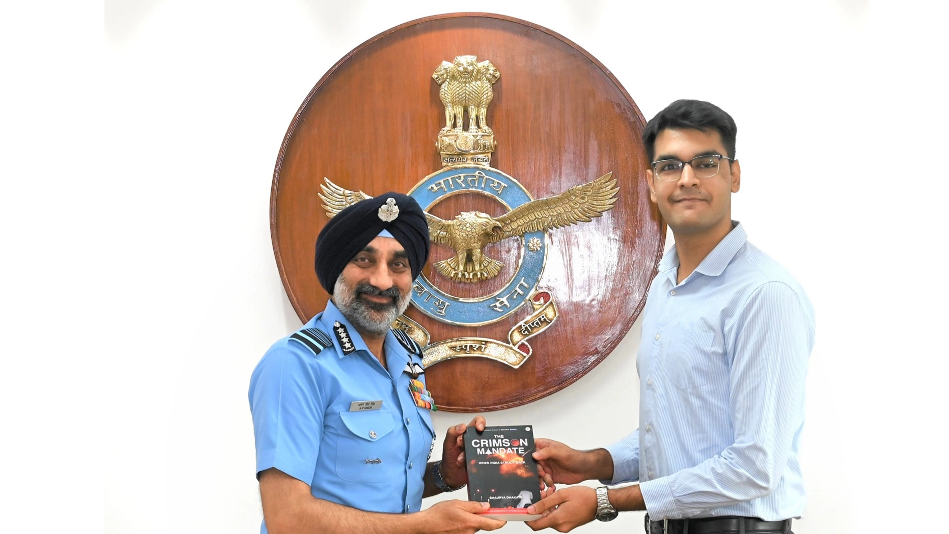 The Crimson Mandate Presented to Chief of the Air Staff