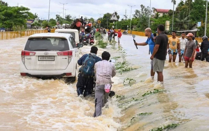 Assam Floods: 4.45 Lakh People Affected as Dhansiri River Crosses Danger Mark