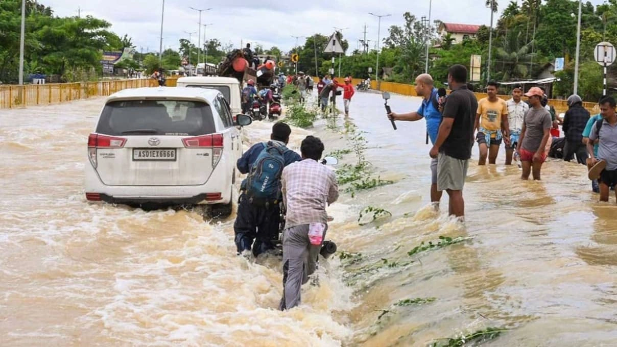 Assam Floods: 4.45 Lakh People Affected as Dhansiri River Crosses Danger Mark